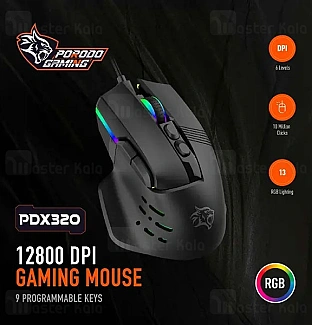 موس Porodo PDX320 12800DPI Gaming Mouse